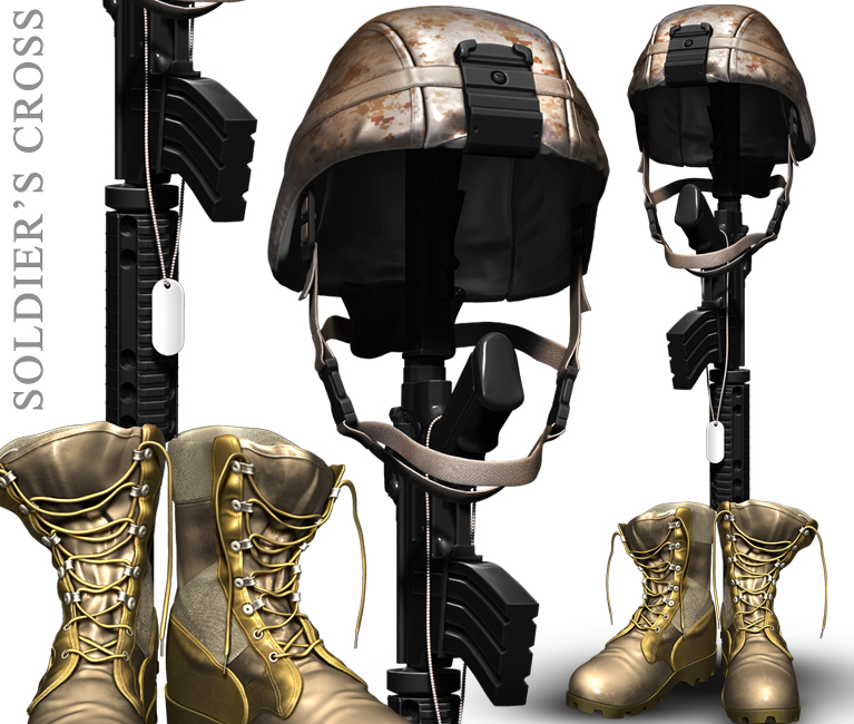 Image Gallery soldiers cross