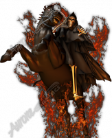 Reaper on Horseback