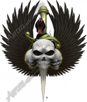 Ornate Dagger Skull