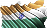 Waving India Flag