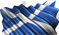 Waving Scotland Flag