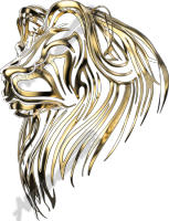 Gold Tribal Lion
