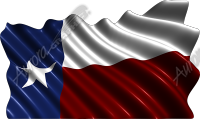 Waving Texas Flag