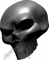 Carbon Fiber Skull Angle 1