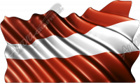 Waving Austrian Flag