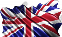 Waving Great Britain Flag (Union Jack)