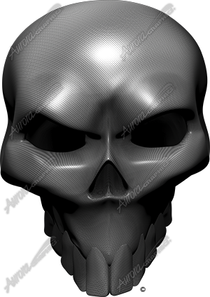 Carbon Fiber Skull Front