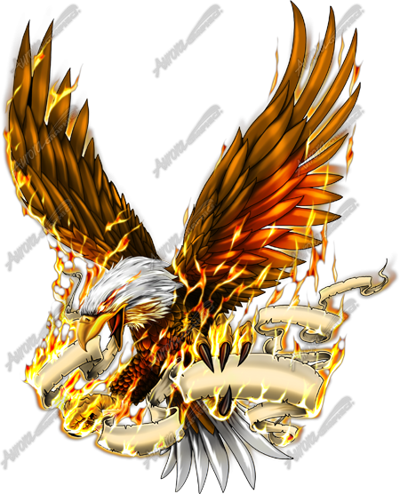 Eagle in Flames