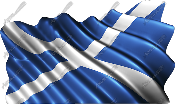 Waving Scotland Flag