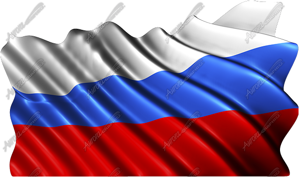 Waving Russian Flag Cloth