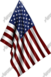 American Flag Hanging
