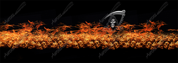 Flamin Pile of Skullz Grim Reaper