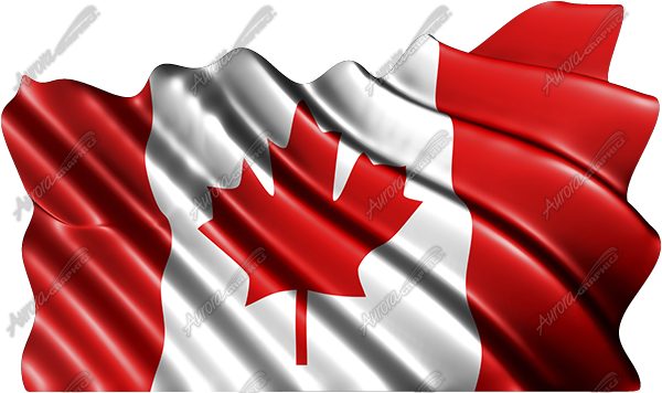 Waving Canadian Flag Cloth