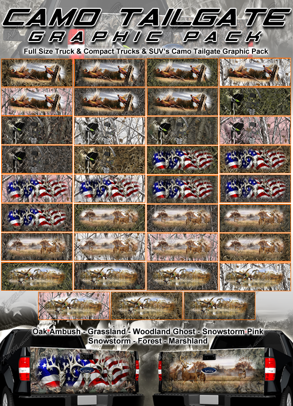 Camo Tailgate Graphics Pack