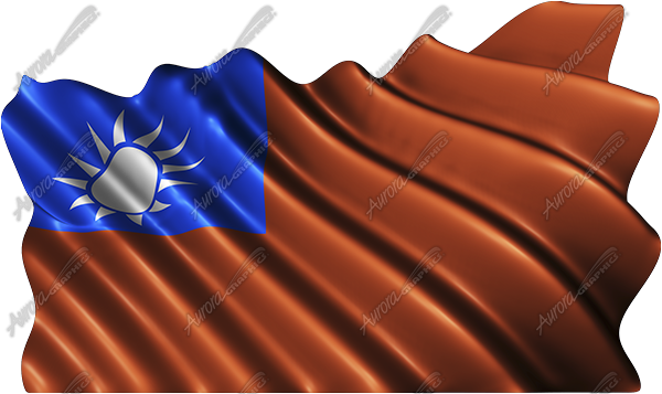 Waving Tiawan Flag