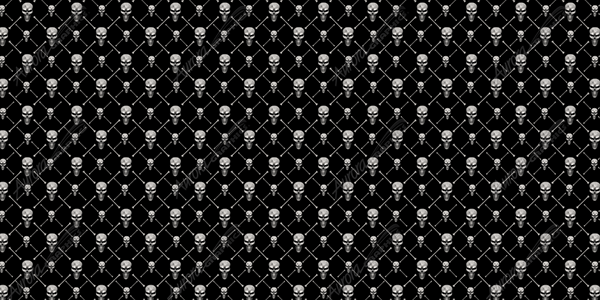 Large Skull Pattern Wallpaper