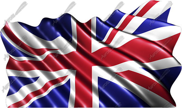 waving great britain flag