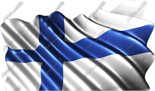 Waving Finnish Flag Cloth