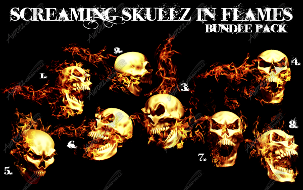 Screaming Skullz in Flames Bundle