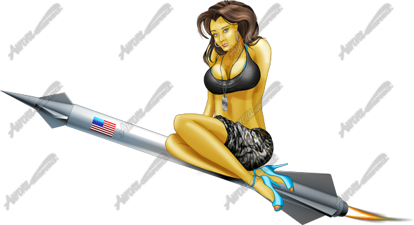Military Pin Up Vehicle Wrap Design — Large Scale Artwork for Wide Format Printing | Categories: PIK6 Everyday, Commercial