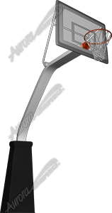 Basketball Goal Vehicle Wrap Design — Large Scale Artwork for Wide Format Printing | Categories: Sports & Games