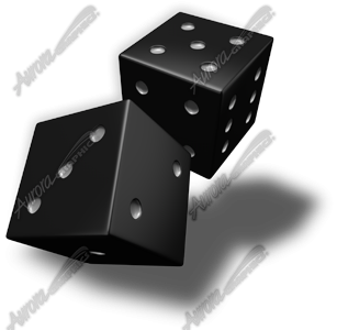 Black Dice Vehicle Wrap Design — Large Scale Artwork for Wide Format Printing | Categories: Sports & Games