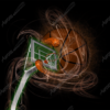 Abstract Basketball Vehicle Wrap Design — Large Scale Artwork for Wide Format Printing | Categories: Sports & Games