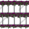 Roman Columns and Roses 2 Vehicle Wrap Design — Large Scale Artwork for Wide Format Printing | Categories: Nature