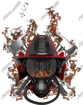 Firefighter Flames 2 Vehicle Wrap Design — Large Scale Artwork for Wide Format Printing | Categories: PIK6 Everyday, Commercial