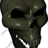 Small Circles Skull Vehicle Wrap Design — Large Scale Artwork for Wide Format Printing | Categories: Skulls