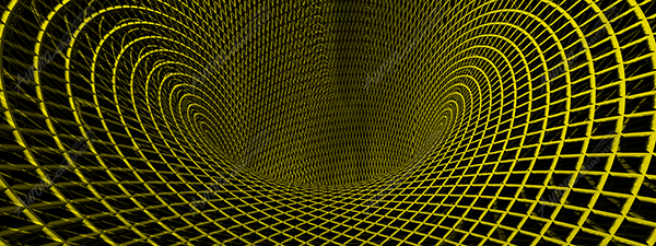 Rolling Mesh is a bold and immersive abstract image that showcases a 3D metallic wire mesh twisting, bending, and flowing into a dynamic vortex. The mesh appears to roll inward with smooth, fluid movement—each strand catching glints of light and subtle reflections as it curves and coils inward. wire, 3D, vortex, hole, abstract, squares, bending, metal, netting, net, mesh, rolling, roll. Design Graphics High Resolution Image.