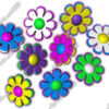 Flower Power Vehicle Wrap Design — Large Scale Artwork for Wide Format Printing | Categories: PIK6 Everyday, Nature