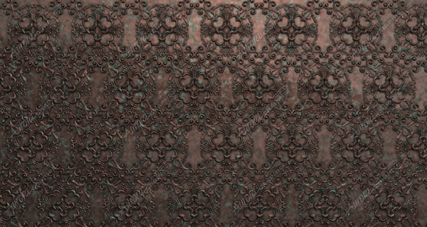 Steampunk Flourish Vehicle Wrap Design — Large Scale Artwork for Wide Format Printing | Categories: PIK6 Everyday, Textures & Fills, Metal Textures