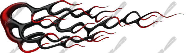 Glass Flames Vehicle Wrap Design — Large Scale Artwork for Wide Format Printing | Categories: Graphics, PIK6 Everyday, Print & Cut Graphics