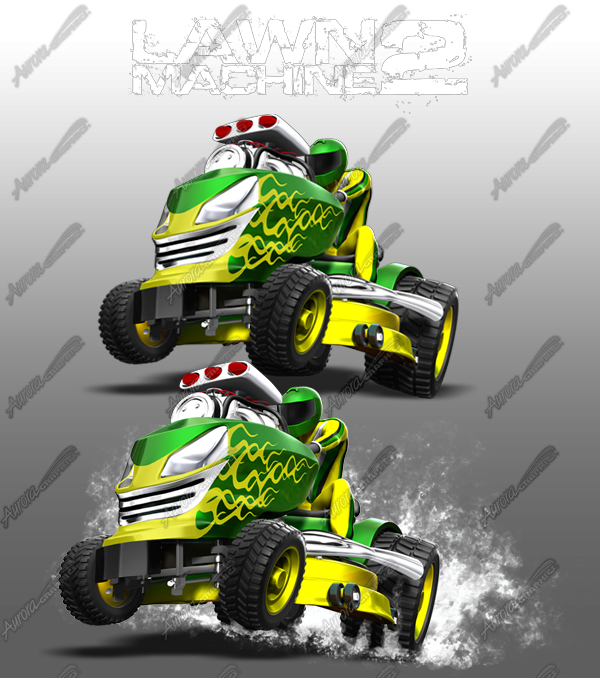 Lawn Machine 2 Vehicle Wrap Design — Large Scale Artwork for Wide Format Printing | Categories: PIK6 Everyday, Commercial, Industry