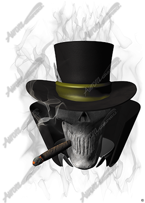 Ace of Spades 2 Vehicle Wrap Design — Large Scale Artwork for Wide Format Printing | Categories: Skulls