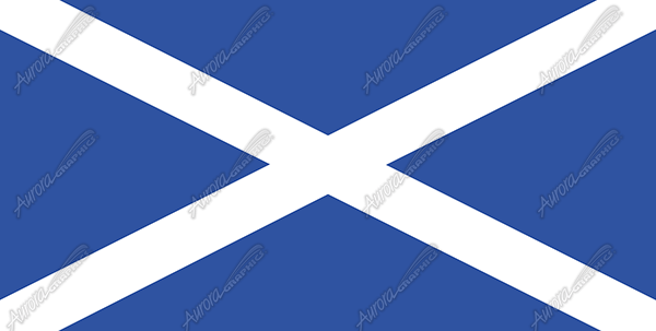 Scotland Flag Flat Vehicle Wrap Design — Large Scale Artwork for Wide Format Printing | Categories: Flags