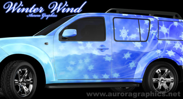 Winter Wind Vehicle Wrap Design — Large Scale Artwork for Wide Format Printing | Categories: PIK6 Everyday, Nature