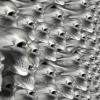 Stretchy Skull Wall Vehicle Wrap Design — Large Scale Artwork for Wide Format Printing | Categories: Skulls