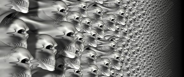 Stretchy Skull Wall Vehicle Wrap Design — Large Scale Artwork for Wide Format Printing | Categories: Skulls