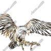 Gold Tribal Eagle Vehicle Wrap Design — Large Scale Artwork for Wide Format Printing | Categories: PIK6 Everyday, Nature