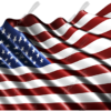 Waving American Flag Skewed
