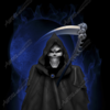 Grim Reaper With Background 1 Vehicle Wrap Design — Large Scale Artwork for Wide Format Printing | Categories: PIK6 Everyday, Skulls