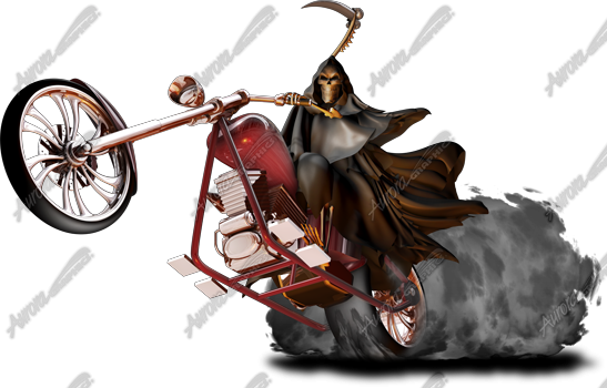 Ghost Rider 1 Vehicle Wrap Design — Large Scale Artwork for Wide Format Printing | Categories: Skulls