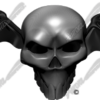 Bat wing Skull Vehicle Wrap Design — Large Scale Artwork for Wide Format Printing | Categories: Skulls