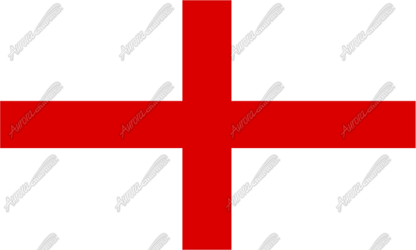England UK Flag Flat Vehicle Wrap Design — Large Scale Artwork for Wide Format Printing | Categories: Flags