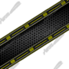 Hex is a bold and rugged abstract design that seamlessly blends industrial grit with high-tech precision. At its core, the image features a striking pattern of hexagons, reminiscent of honeycombs, with a uniquely textured, bumpy surface inside each cell. construction, industrial, tire, honeycomb, wire, hexagonal tread, industrial grip, honeycomb texture, rugged design, caution tape pattern, off-road style, mechanical aesthetic, tire-inspired wrap, high-tech hexagons, bumpy surface detail, construction zone vibe, CutContour Graphics Cut Contour
