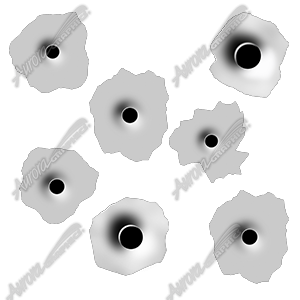 Bullet Hole Pack Vehicle Wrap Design — Large Scale Artwork for Wide Format Printing | Categories: Bundle Collections