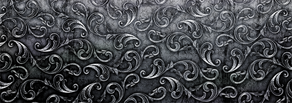 Grunge Scrollwork Vehicle Wrap Design — Large Scale Artwork for Wide Format Printing | Categories: PIK6 Everyday, Textures & Fills, Metal Textures
