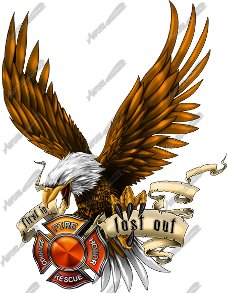 Firefighter Eagle 3 Vehicle Wrap Design — Large Scale Artwork for Wide Format Printing | Categories: PIK6 Everyday, Commercial